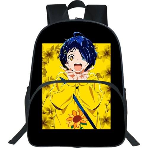 Wonder Egg Priority Backpack High Capacity Fashion Student Schoolbag Sunflower Girl Knapsack Cosplay Boy Casual Rucksack