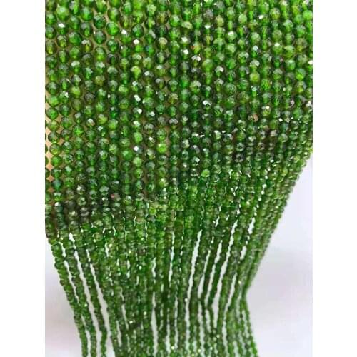 AAA natural ash stone cutting surface sphere 2mm / 3mm / 4mm gem jewelry DIY boutique 38cm long