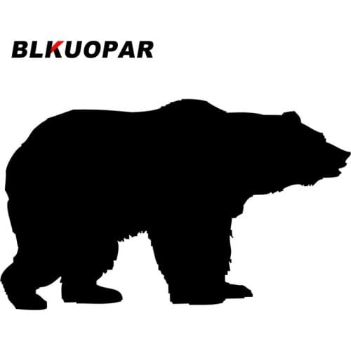 BLKUOPAR for Bear Hunting Vector Silhouette Car Stickers Sunscreen Vehicle Vinyl Simple Decals Anime Skateboard Car Accessories