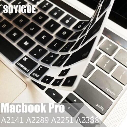 SDYIGOE Laptop Keyboard Protective Cover for Macbook Pro13 M1 2020 A2338/A2289/A2251 Keyboard Cover for Macbook pro16 A2141 New