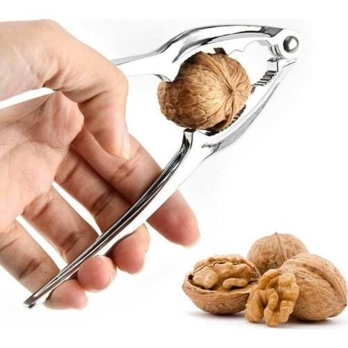 1pcs Zinc Alloy Nutcracker Sheller Walnut Nut Cracker Fruit Almond Pecan Accessories Walnut Tool Nutcracker Quick Kitchen P9U7
