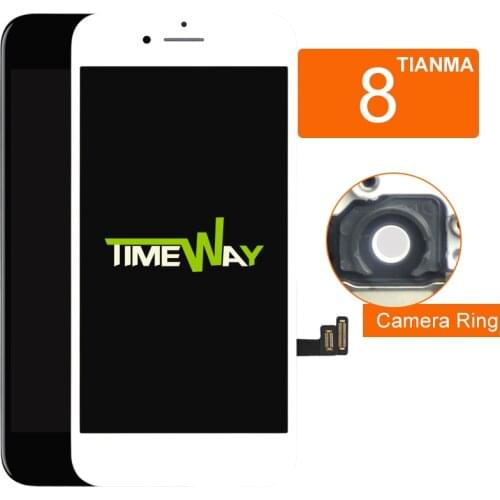 10PCS For iPhone 8 LCD Display For Tianma Touch Screen Digitizer No Dead Pixel Black&White Screen Replacement For iphone 8 LCD