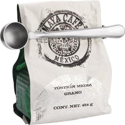 3-in-1 Stainless Steel Coffee Spoon Sealing Clip Coffeeware Coffee Tools Kitchen Storage Organization Bag Clips Kichen Items