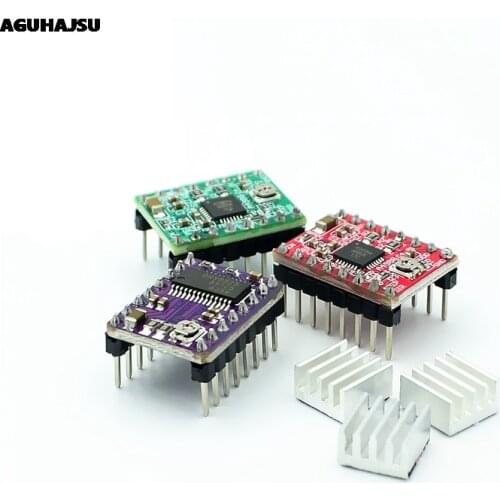 3D Printer Parts Stepstick A4988 DRV8825 Stepper Motor Driver Module With Heatsink Reprap Ramps 1.4/1.5/1.6 Control Board MKS