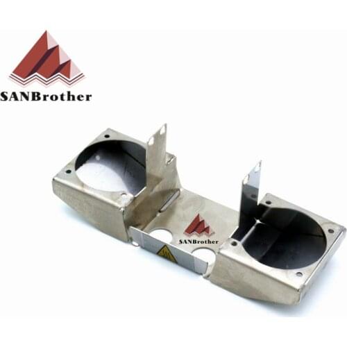 Newest 2017 3D Printer Accessories Ultimaker 2 Extruder Dual Fan Bracket Suitable for 3010 Fans Top Quality