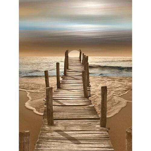 Muxun 5D Diy Diamond Painting Beach Bridge Cross Stitch Full Diamond Embroidery Needlework Diamond Mosaic home Decor Gift Rp240