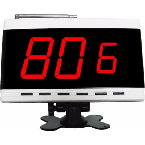 SINGCALL Wireless Calling System, Waiter Botton for Video Shop. APE9600 White Display Receiver