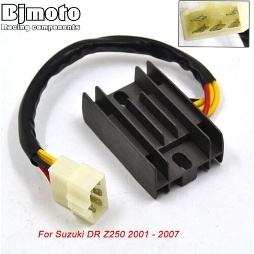 BJMOTO YHC-056 Motorcycle Metal Voltage Regulator Rectifier Motorbike For Suzuki DR Z250 2001 2002 2003 2004 2005 2006 2007