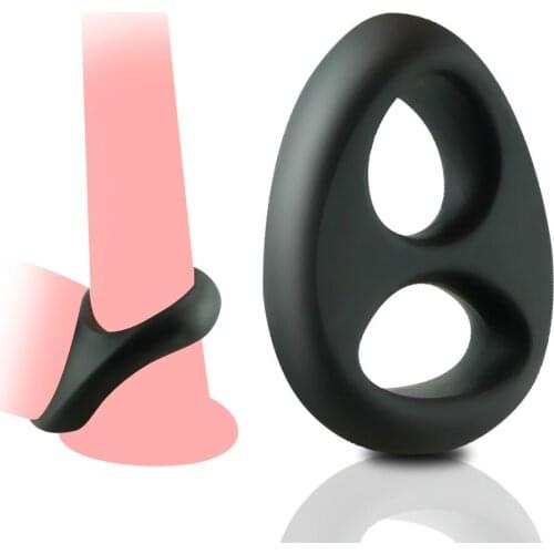 Scrotum Bind Delay Ejaculation Black Cock Ring Sex Toys for Men Erection Sex Shop Adult Products Elastic Penis Ring sex shop