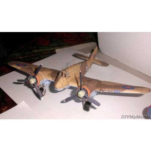 DIYMyModeI British fighter heavy fighter DIY Handcraft Paper Model KIT Handmade Toy Puzzles Gift Movie props