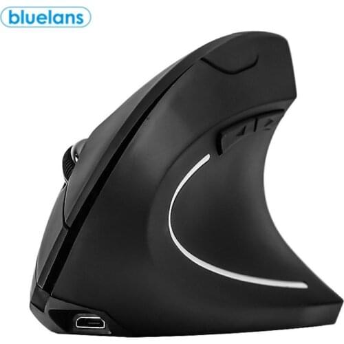 Gaming Wireless Two Modes 2.4GHz Ergonomic Vertical Optical Mouse To Reduce Wrist Fatigue Suitable For Office Work