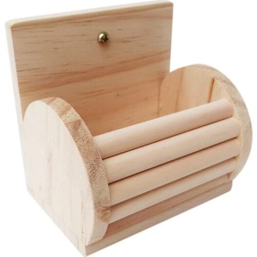 Rabbit Hay Feeder Bunny Wooden Hay Feeder for Chinchilla Cage