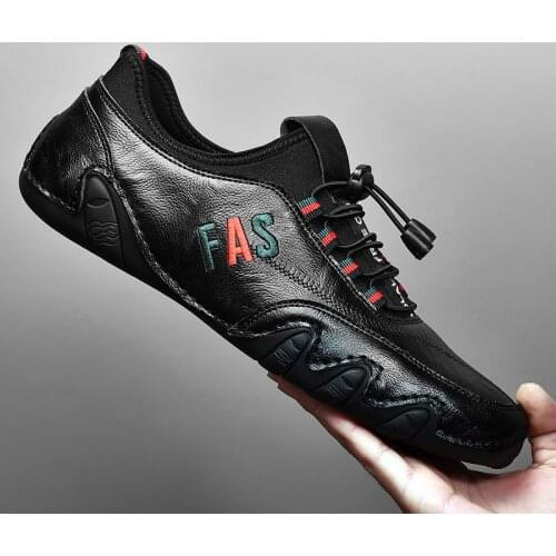 Topvivi mens shoes casual men sneakers leather luxury brand Qulaity shoes Slip-on Softy shoes for loafers men fashion italian