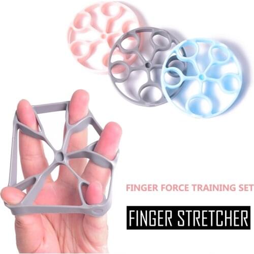 Silicone Finger Grip Trainer Resistance Band Carpal Expander Pow Exercise Hand Grip Wrist Stretcher Home Hand Grip Strengthener