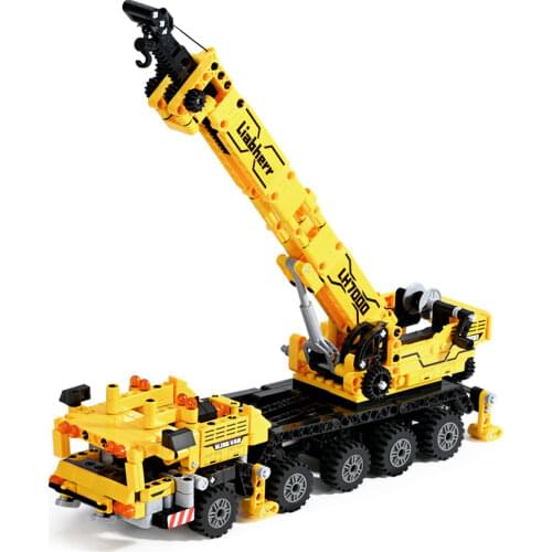 GuloGluo 665pcs Mobile Crane Creator Ideas Expert Bricks Set City Engineering Crab Building Blocks Kids DIY Toys Children Gifts