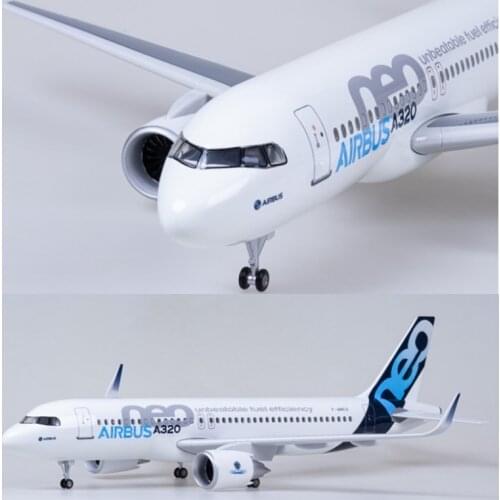 Airplane Model A320 NEO Air Airlines Model 47CM Hot Toys Light & Wheel Landing Gear Diecast Resin Plane Adult Collection