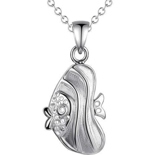Wholesale Charm Silver Color Pendants For Women Fashion Jewelry Necklace Lady Fashion Jewelry Pendant Butterfly Echoes AN031
