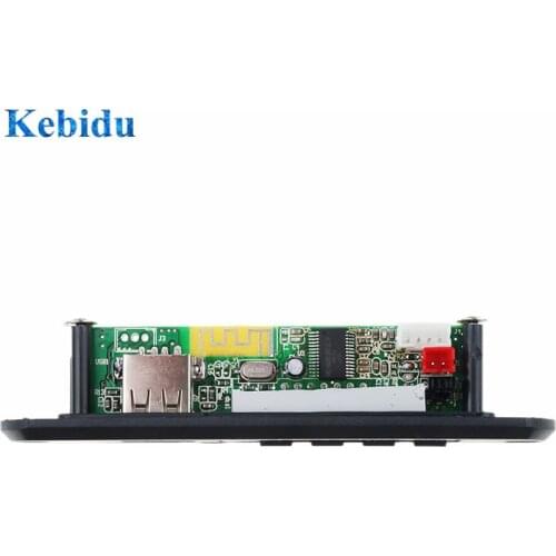 Kebidu MP3 WMA Decoder Board Wireless Bluetooth Audio Module USB TF Radio 12V For Car Remote Music Speaker