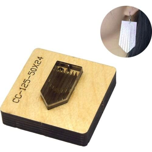 Rectangle Earrings Die Cut Steel Punch Cutting Mold Wood Dies For Leather Blade Rule Cutter For DIY Leather Crafts