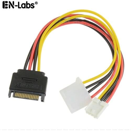 SATA Power Splitter Cable Extension Cord,SATA Adapter Spliter Molex 4pin Small 4 pin IDE Connector Gender Changer Power Cable PC