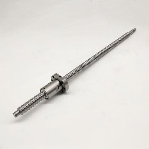 BallScrew RM1605 300mm ball screw C7 with SFU1605-4 flange single ball nut BK/BF12 end machined CNC Parts