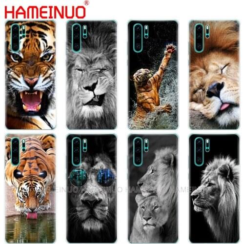 Silicon phone cover case for huawei P30 PRO LITE P SMART 2019 plus p smart Z p20 lite 2019 Lion tiger Fashion Lovely Animal
