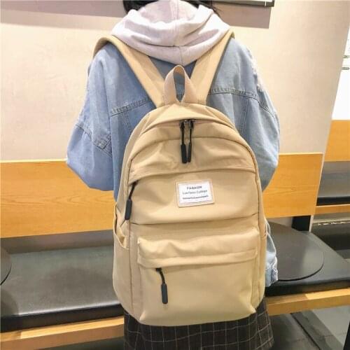 DCIMOR Waterproof Nylon Women Backpack Female Large capacity high schoolbag Korean Vintage girl Shoulder Bags Travel Bag Mochila