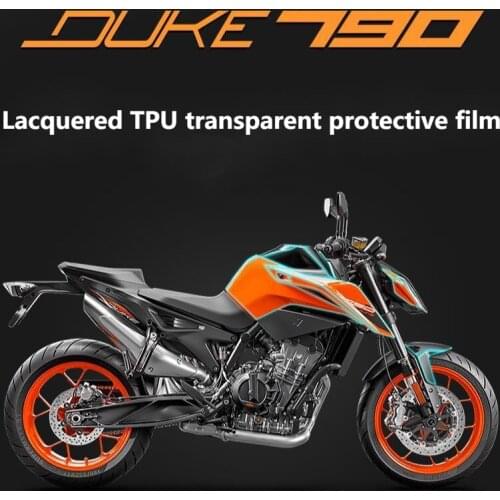Motorcycle Protective Film Tpu Invisible Transparent Car Clothing Whole Scratch Repair Sticker for Ktm Duke Duke790