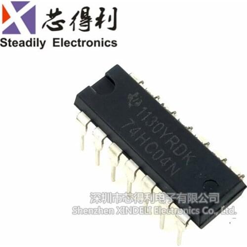 10pcs/lot New 74hc04 74hc04n Sn74hc04n Dip Six-Group Reverser