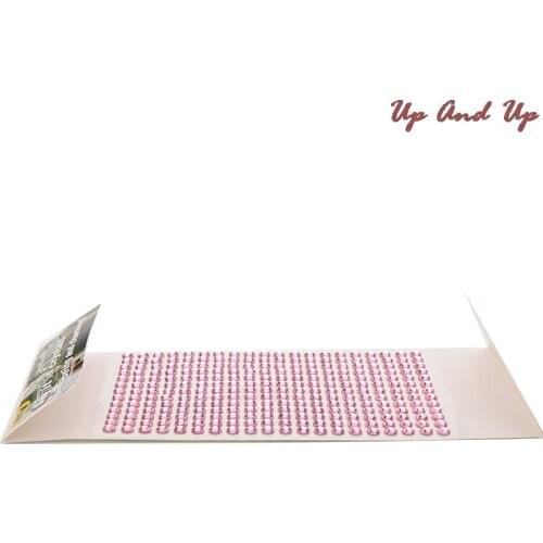 260Pcs/set 6mm Dot Say It In Crystals Rhinestones Pink Silver Styling Accessories Beauty Car DIY Decal Decor Stickers