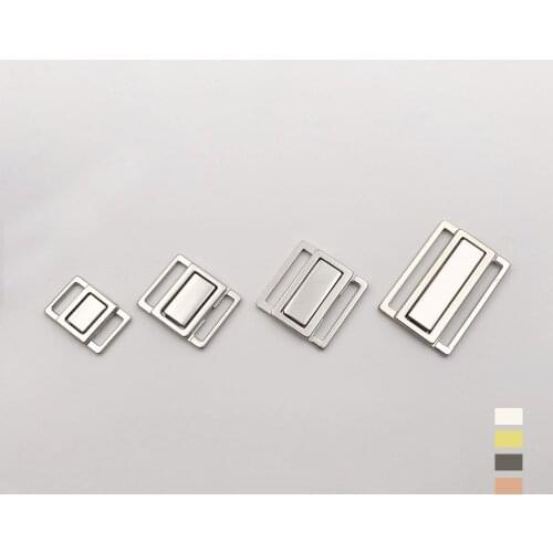 30sets Bra Metal Front Closure Swimming Buckles Back Hook Clip Quick Buckle For Garter Garment Accessory