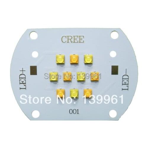 50W CREE XTE Warm White + Cool White Hybrid Led on Copper PCB