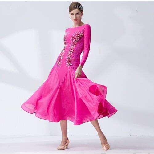Ballroom Dancing Swing Dress Performance Ballroom Dance Dress New Waltz Costume Modern Dance-M-19291