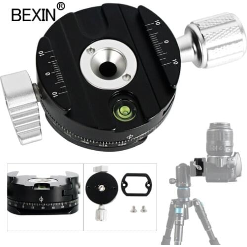 Dslr quick release clamp camera mount clip tripod plate adapter 360 rotate panoramic shooting clamp for arca swiss camera tripod