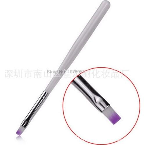 By ems or dhl 1000pcs Nail Art Brush Pen Flat Painting Drawing Tips Design Builder Acrylic UV Gel Polish