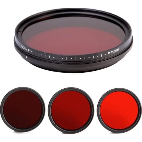 FOTGA Lens filter Adjustable Infrared Mirror Perspective Filter 750/590/680/720nm For CPL PL-CIR DSLR Photograph