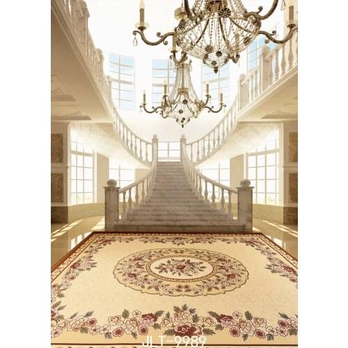 European Style Palace Photography Backdrops Gorgeous Carpet Creamy-White Background Vinyl Cloth 3d for Photo Studio Photoshoot
