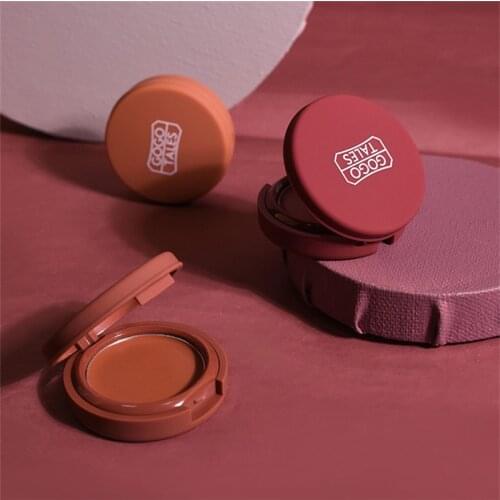 Gogo tales face makeup blusher cream orange red brown Mashed Potato cream long lasting waterproof batom nude silky blush AC134