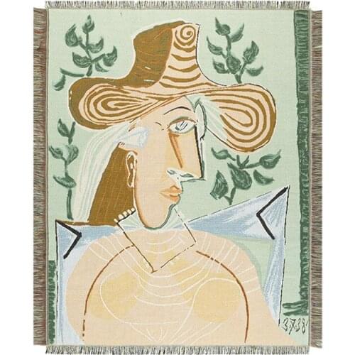 GY4060-1 Gyrohome Blanket Sofa Decorative Slipcover Stitching Rug Tapestry Carpet Home&Living