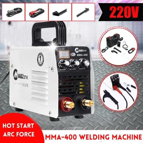 IGBT Mini 220V 400A Inverter Hot Start MMA Arc Welder Welding Machine Tools for Welding Working Electric Working w/ Accessories