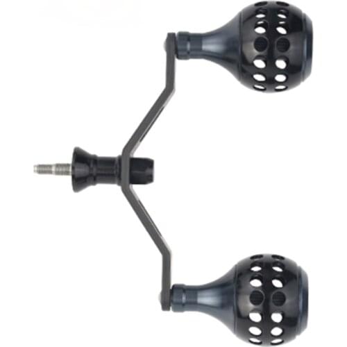 Reel Power Handl Aluminum Alloy Double Knob Fishing Handle Fit For 2000-5000 Series Fishing Reel Carbon Fiber