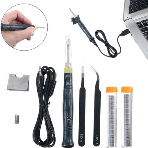 Mini Portable Professional Soldering Iron Pen Constant Temperature USB Powered 5V 8W Welding Iron Electronic Repair Hand Tool
