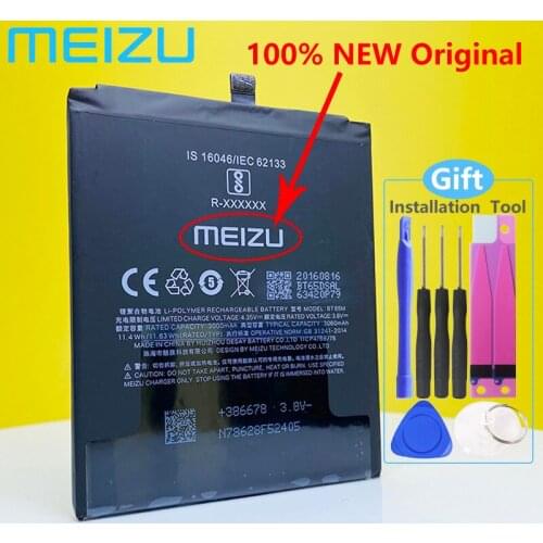 NEW Original MEIZU BT65M Battery For MEIZU MX6 M685U/M685Q/M685C Mobile Phone + Gift Tools