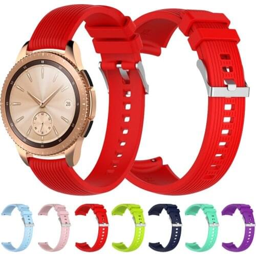 20mm Sports Silicone Band For Samsung Galaxy Watch SM-R810 42MM & Gear 2 Sport Strap For Huami Amazfit Bip GTS GTR Smart Watch