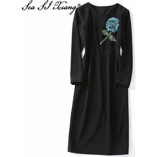 Длинные платья Seasixiang China At AliExpress