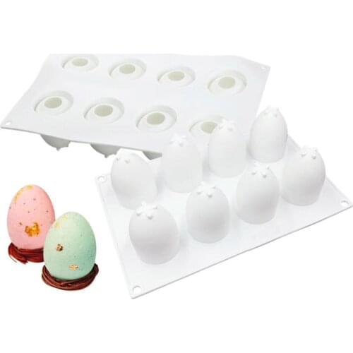 Easter Eggs Silicone Mold Non Stick Cake Decoration DIY Sugar Craft Baking Tools