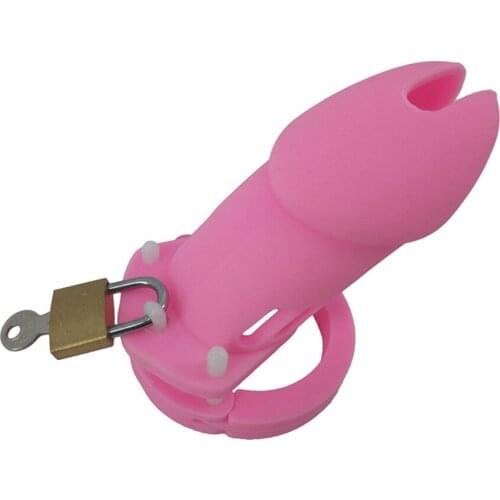 Silicone King Cock Cage Chastity Cage SM Sex Toys For Mens