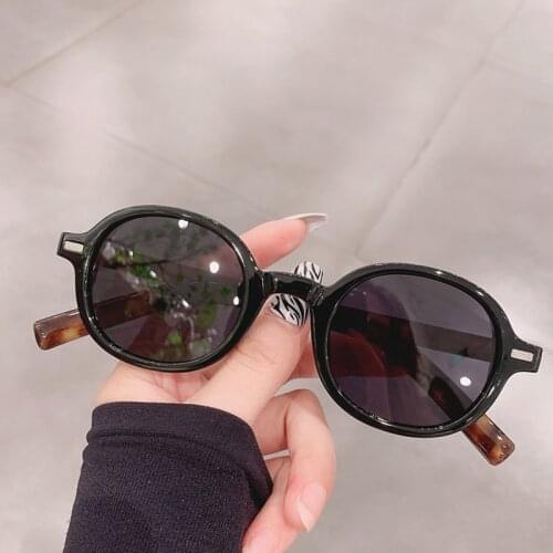 SO&EI Fashion Candy Color Oval Polarized Sunglasses Women Retro Clear Anti-blue Light Glasses Frame Trending Men Shades UV400