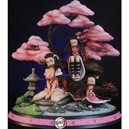 Presale Demon Blade Triple Happiness You Dou Ghost Destruction GK Limited Statue Hand-Made Model Size:45*42*41cm