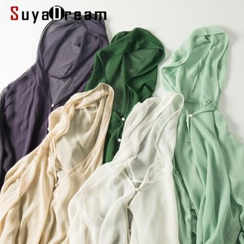 SuyaDream Womens Hooded Shirts China
